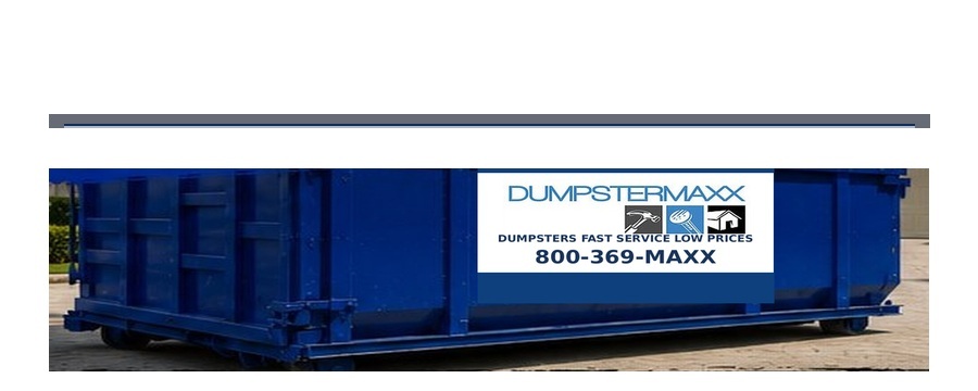 Realistic DumpsterMaxx 15 yard roll-off dumpster