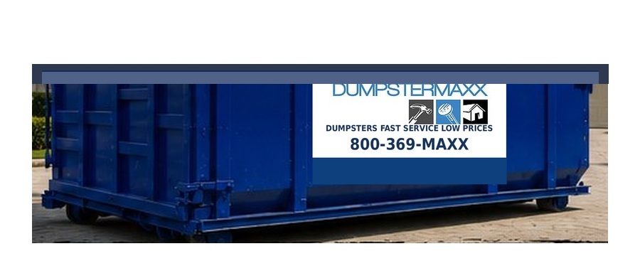 Realistic DumpsterMaxx 40 yard roll-off dumpster