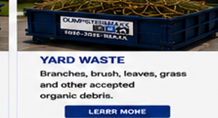 DumpsterMaxx dumpster with yard waste