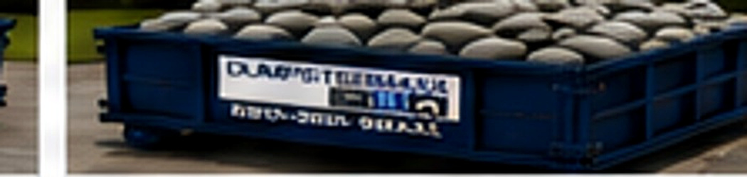 DumpsterMaxx dumpster with heavy materials loaded safely at or below the rim