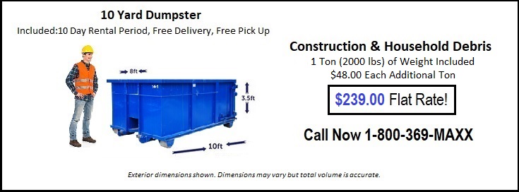 10 Yard Des Moines Dumpster Rentals