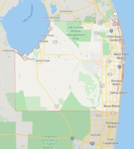 Palm Beach County FL Service Area Map